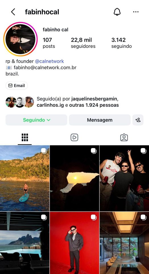 Story 1 de Fabinho Cal